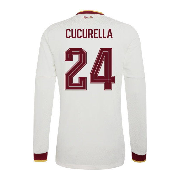 2026-2027 Spain Authentic Long Sleeves Away Shirt (Cucurella 24)-SoccerKits Hub | Buy Soccer Jerseys Online